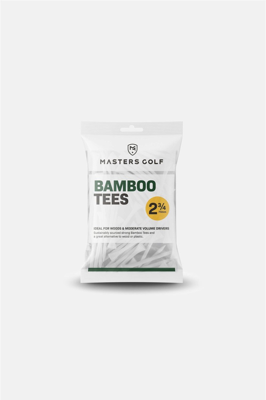 Equipment MASTERS GOLF Tees | Masters Golf - Bamboo Tees 2 " 20Er Pack