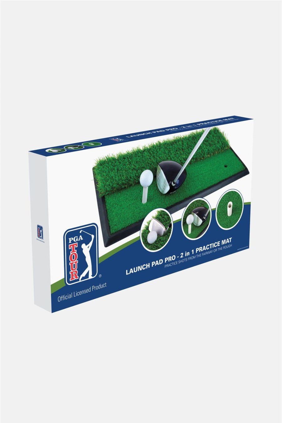 Zubehor PGA TOUR Abschlag | Pga Tour - Launch Pad Pro 2-In-1 Ubungsmatte