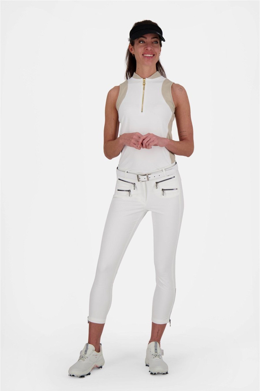 Bekleidung MDC Hosen | Mdc - 4Way Stretch Double Zip Cropped Pants