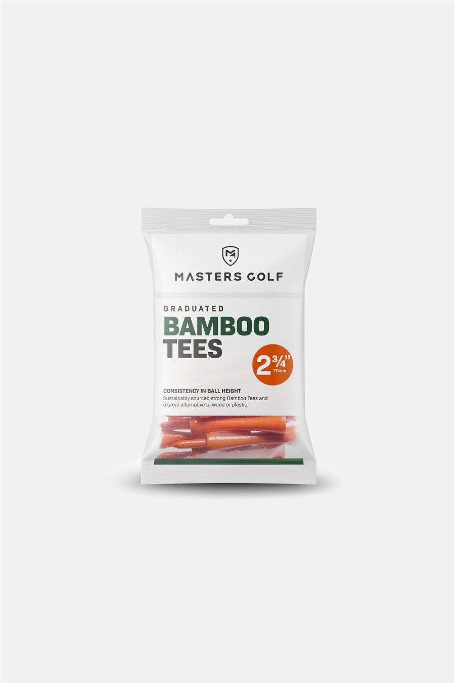 Equipment MASTERS GOLF Tees | Masters Golf - Grad.Bamboo Tees 20Er Pack 2 "