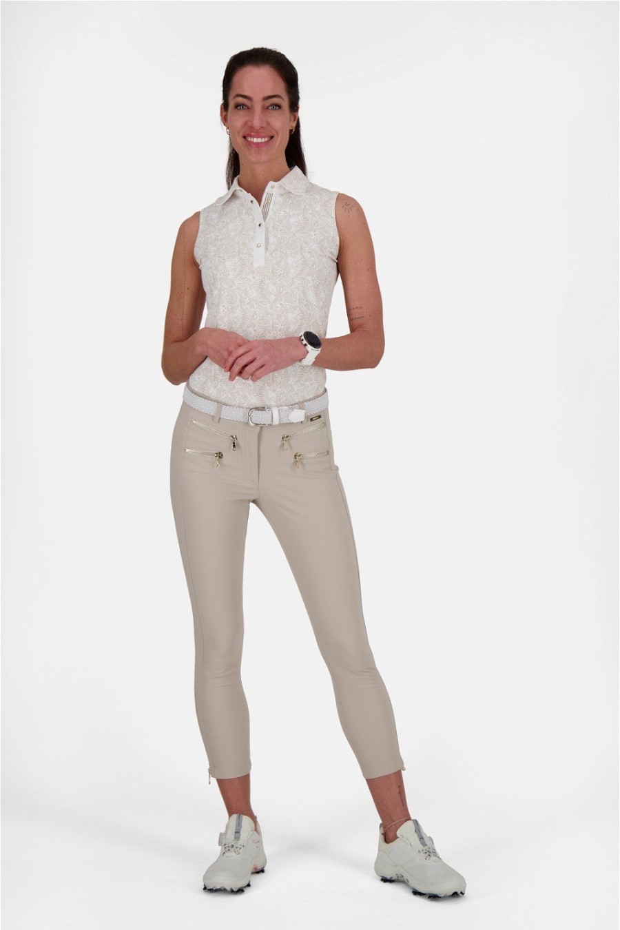 Bekleidung MDC Hosen | Mdc - 4Way Stretch Double Zip Cropped Pants