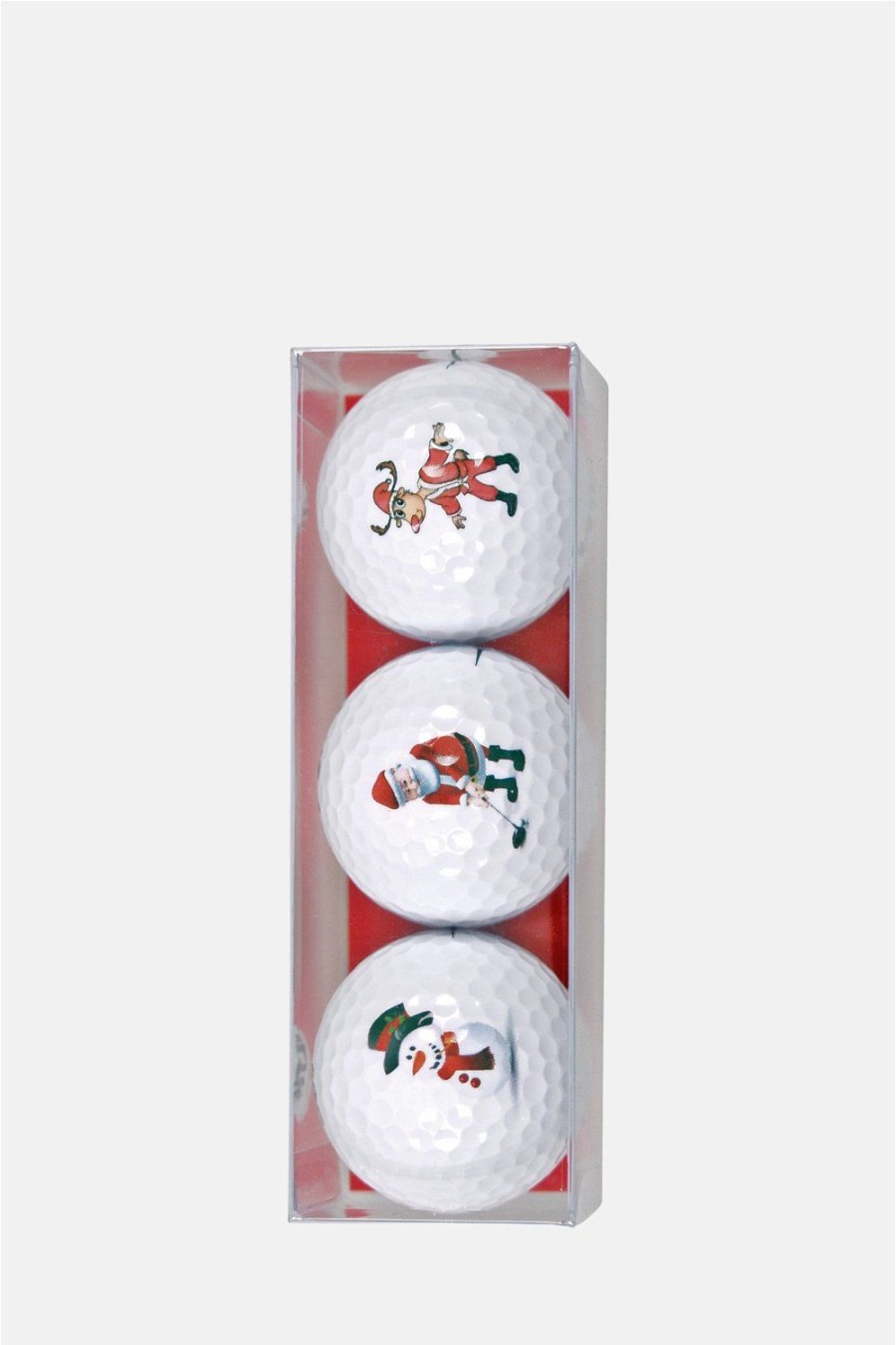 Zubehor SPORTIQUES Geschenkartikel | Sportiques - 3 Golfballe Lustige Weihnachtsfiguren