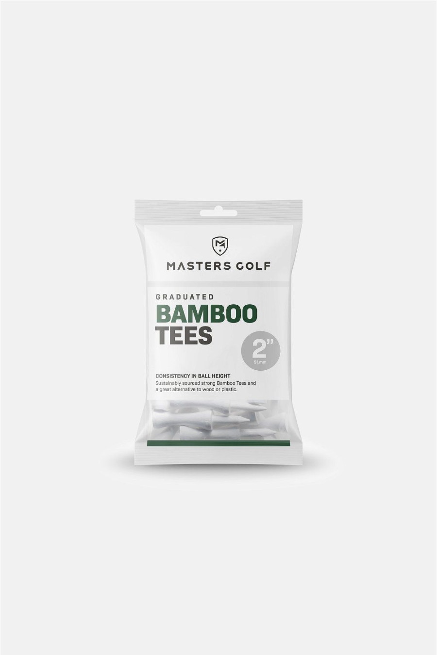 Equipment MASTERS GOLF Tees | Masters Golf - Grad. Bamboo Tees 20Er Pack 2"